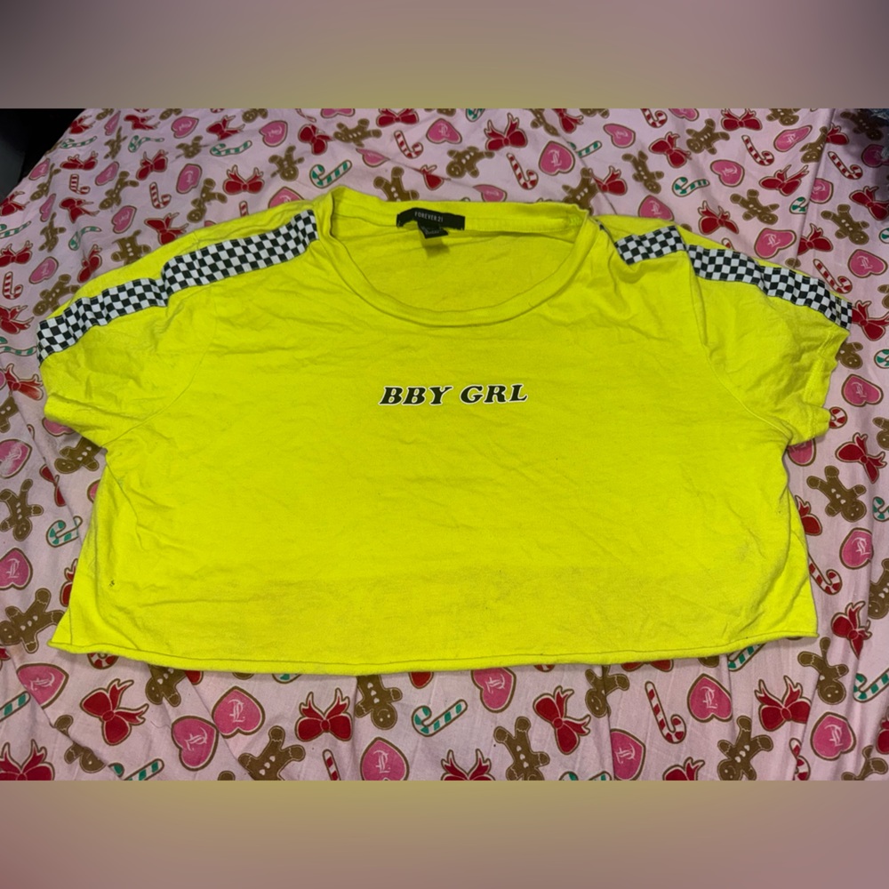 Forever 21 Neon Yellow Tee